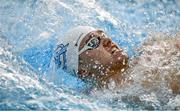 15 December 2022; Julian Van Rensburg of Claremorris SC competing in the heats of the Men's 50m backstroke during day one of the Irish National Winter Swimming Championships 2022 at the National Aquatic Centre, on the Sport Ireland Campus, in Dublin. Photo by David Fitzgerald/Sportsfile