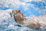15 December 2022; Nicola Brennan of Athlone SC competing in the heats of the Women's 50m backstroke during day one of the Irish National Winter Swimming Championships 2022 at the National Aquatic Centre, on the Sport Ireland Campus, in Dublin. Photo by David Fitzgerald/Sportsfile