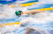 15 December 2022; Killian Brophy O'Loughlin of Coolmine competing in the heats of the Men's 100m freestyle during day one of the Irish National Winter Swimming Championships 2022 at the National Aquatic Centre, on the Sport Ireland Campus, in Dublin. Photo by David Fitzgerald/Sportsfile