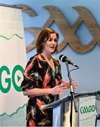 15 December 2022; GaaGo presenter Grainne McElwain at the media launch of the GAAGO 2023 at Croke Park in Dublin. Photo by Eóin Noonan/Sportsfile