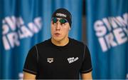 15 December 2022; Darragh Greene of National Centre Dublin before competing in the Men's 100m breaststroke final during day one of the Irish National Winter Swimming Championships 2022 at the National Aquatic Centre, on the Sport Ireland Campus, in Dublin. Photo by David Fitzgerald/Sportsfile