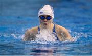 15 December 2022; Jane Ryan of Athlone SC competing in the Women's 100m breaststroke final during day one of the Irish National Winter Swimming Championships 2022 at the National Aquatic Centre, on the Sport Ireland Campus, in Dublin. Photo by David Fitzgerald/Sportsfile