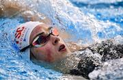 16 December 2022; Eva Walsh of Templeogue SC competes in the heats of the Women's 400m Individual Medley during day two of the Irish National Winter Swimming Championships 2022 at the National Aquatic Centre, on the Sport Ireland Campus, in Dublin. Photo by David Fitzgerald/Sportsfile