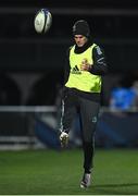 16 December 2022; Jonathan Sexton of Leinster during the warm-up before the Heineken Champions Cup Pool A Round 2 match between Leinster and Gloucester at the RDS Arena in Dublin. Photo by Harry Murphy/Sportsfile