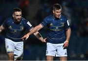 16 December 2022; Jack Conan, left, and Jonathan Sexton of Leinster during the Heineken Champions Cup Pool A Round 2 match between Leinster and Gloucester at the RDS Arena in Dublin. Photo by Sam Barnes/Sportsfile