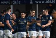 16 December 2022; Garry Ringrose and Dan Sheehan of Leinster, right, after their side's victory in the Heineken Champions Cup Pool A Round 2 match between Leinster and Gloucester at the RDS Arena in Dublin. Photo by Harry Murphy/Sportsfile