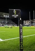 16 December 2022; The logo of the EPCR Challenge Cup pictured before the EPCR Challenge Cup Pool A Round 2 match between CA Brive and Connacht at the Stade Amédée-Doménech in Brive, France. Photo by Manuel Blondeau/Sportsfile