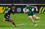 16 December 2022; Diarmuid Kilgallen of Connacht challenges Weslay Douglas of Brive during the EPCR Challenge Cup Pool A Round 2 match between CA Brive and Connacht at the Stade Amédée-Doménech in Brive, France. Photo by Manuel Blondeau/Sportsfile