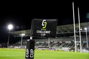 16 December 2022; The logo of the EPCR Challenge Cup pictured before the EPCR Challenge Cup during the EPCR Challenge Cup Pool A Round 2 match between CA Brive and Connacht at the Stade Amédée-Doménech in Brive, France. Photo by Manuel Blondeau/Sportsfile