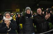 17 December 2022; La Rochelle supporters during the Heineken Champions Cup Pool B Round 2 match between Ulster and La Rochelle at Aviva Stadium in Dublin. Photo by Ramsey Cardy/Sportsfile