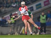 17 December 2022; Lucia McNaughton of Loughgiel Shamrocks in action against Clodagh McGrath of Sarsfields during the AIB All-Ireland Senior Camogie Club Championship Final match between Sarsfields of Galway and Loughgiel Shamrocks of Antrim at Croke Park in Dublin. Photo by Piaras Ó Mídheach/Sportsfile