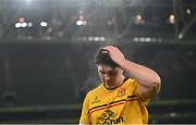 17 December 2022; Tom Stewart of Ulster after the Heineken Champions Cup Pool B Round 2 match between Ulster and La Rochelle at Aviva Stadium in Dublin. Photo by Ramsey Cardy/Sportsfile