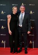 17 December 2022; In attendance during the RTÉ Sports Awards 2022 at RTÉ studios in Donnybrook, Dublin, are Republic of Ireland women's manager Vera Pauw and her husband Bert van Lingen. Photo by Seb Daly/Sportsfile