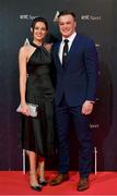17 December 2022; In attendance during the RTÉ Sports Awards 2022 at RTÉ studios in Donnybrook, Dublin, are Ireland and Leinster player Josh van der Flier and his wife Sophie. Photo by Seb Daly/Sportsfile