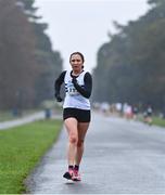 18 December 2022; Emily Ghose of Great Britain competing in the Women's Senior 20km walk during the 123.ie National Race Walk Championships at St. Anne's Park in Raheny, Dublin. Photo by Ben McShane/Sportsfile