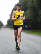18 December 2022; Joe Mooney of Adamstown competing in the Men's Senior 20km walk during the 123.ie National Race Walk Championships at St. Anne's Park in Raheny, Dublin. Photo by Ben McShane/Sportsfile