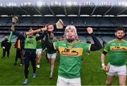18 December 2022; Nicky McKeague of Dunloy Cuchullains celebrates after his side's victory in the AIB GAA Hurling All-Ireland Senior Club Championship Semi-Final match between Dunloy Cuchullains of Antrim and St Thomas of Galway at Croke Park in Dublin. Photo by Sam Barnes/Sportsfile