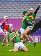 18 December 2022; Anton McGrath of Dunloy Cuchullains celebrates after his side's victory in the AIB GAA Hurling All-Ireland Senior Club Championship Semi-Final match between Dunloy Cuchullains of Antrim and St Thomas of Galway at Croke Park in Dublin. Photo by Eóin Noonan/Sportsfile