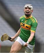 18 December 2022; Sean Elliott of Dunloy Cuchullains celebrates at the final whistle after his side's victory in the AIB GAA Hurling All-Ireland Senior Club Championship Semi-Final match between Dunloy Cuchullains of Antrim and St Thomas of Galway at Croke Park in Dublin. Photo by Sam Barnes/Sportsfile