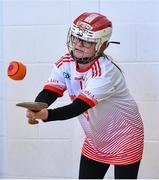 19 December 2022; Grace Gavin from Castletroy in Limerick at the inaugural GAA Vision Sports Hurling Event, which was held at at Gaelscoil Chaladh an Treoigh in Newcastle, Limerick, where Limerick hurling stars Declan Hannon and Aaron Costello were in attendance. Photo by Piaras Ó Mídheach/Sportsfile