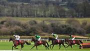 19 December 2022; Itswhatunitesus, with Jack Kennedy up, left, lead the field on their way to winning the Jim Ryan Services Rated Novice Hurdle at Punchestown Racecourse in Naas, Kildare. Photo by David Fitzgerald/Sportsfile