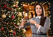 20 December 2022; Deirdre Doherty from Mayo club Charlestown is pictured with The Croke Park/LGFA Player of the Month award for November, at The Croke Park on Jones Road in Dublin. Deirdre scored 1-7, including a late winning free, in Charlestown’s Connacht Intermediate Club Final victory, before contributing all ten points for Charlestown in their currentaccount.ie All-Ireland semi-final defeat to eventual winners, Longford Slashers. Photo by Sam Barnes/Sportsfile