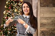 20 December 2022; Deirdre Doherty from Mayo club Charlestown is pictured with The Croke Park/LGFA Player of the Month award for November, at The Croke Park on Jones Road in Dublin. Deirdre scored 1-7, including a late winning free, in Charlestown’s Connacht Intermediate Club Final victory, before contributing all ten points for Charlestown in their currentaccount.ie All-Ireland semi-final defeat to eventual winners, Longford Slashers. Photo by Sam Barnes/Sportsfile