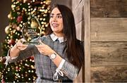 20 December 2022; Deirdre Doherty from Mayo club Charlestown is pictured with The Croke Park/LGFA Player of the Month award for November, at The Croke Park on Jones Road in Dublin. Deirdre scored 1-7, including a late winning free, in Charlestown’s Connacht Intermediate Club Final victory, before contributing all ten points for Charlestown in their currentaccount.ie All-Ireland semi-final defeat to eventual winners, Longford Slashers. Photo by Sam Barnes/Sportsfile