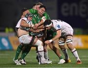 23 December 2022; Luke Marshall of Ulster is tackled by Dave Heffernan of Connacht during the United Rugby Championship match between Connacht and Ulster at The Sportsground in Galway. Photo by Piaras Ó Mídheach/Sportsfile