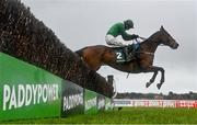 27 December 2022; Blue Lord, with Daryl Jacob up, jumps the last on their way to winning the Paddy's Rewards Club Steeplechase on day two of the Leopardstown Christmas Festival at Leopardstown Racecourse in Dublin. Photo by Seb Daly/Sportsfile