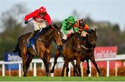 28 December 2022; Home By The Lee, with JJ Slevin up, on their way to winning the Jack de Bromhead Christmas Hurdle on day three of the Leopardstown Christmas Festival at Leopardstown Racecourse in Dublin. Photo by Seb Daly/Sportsfile