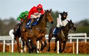 28 December 2022; Home By The Lee, with JJ Slevin up, on their way to winning the Jack de Bromhead Christmas Hurdle on day three of the Leopardstown Christmas Festival at Leopardstown Racecourse in Dublin. Photo by Seb Daly/Sportsfile
