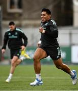 28 December 2022; Michael Ala'alatoa during Leinster rugby squad training at Energia Park in Dublin. Photo by David Fitzgerald/Sportsfile