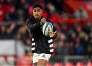 26 December 2022; Malakai Fekitoa of Munster during the warm-up before the United Rugby Championship match between Munster and Leinster at Thomond Park in Limerick. Photo by Piaras Ó Mídheach/Sportsfile
