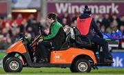 1 January 2023; Marty Moore of Ulster leaves the pitch with an injury during the United Rugby Championship between Ulster and Munster at Kingspan Stadium in Belfast. Photo by Ramsey Cardy/Sportsfile