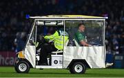 1 January 2023; David Hawkshaw of Connacht is escorted from the pitch on the medical buggy after picking up an injury  during the United Rugby Championship between Leinster and Connacht at RDS Arena in Dublin. Photo by Ben McShane/Sportsfile