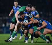 1 January 2023; Rónan Kelleher of Leinster is tackled by Peter Dooley of Connacht during the United Rugby Championship between Leinster and Connacht at RDS Arena in Dublin. Photo by Harry Murphy/Sportsfile