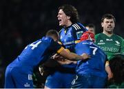 1 January 2023; Alex Soroka of Leinster celebrates the awarding of a penalty during the United Rugby Championship between Leinster and Connacht at RDS Arena in Dublin. Photo by Harry Murphy/Sportsfile