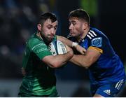 1 January 2023; Caolin Blade of Connacht is tackled by Jordan Larmour of Leinster during the United Rugby Championship between Leinster and Connacht at RDS Arena in Dublin. Photo by Harry Murphy/Sportsfile