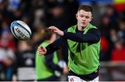 1 January 2023; Shea O'Brien of Ulster before the United Rugby Championship between Ulster and Munster at Kingspan Stadium in Belfast. Photo by Ramsey Cardy/Sportsfile