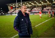 1 January 2023; Munster head coach Graham Rowntree after the United Rugby Championship between Ulster and Munster at Kingspan Stadium in Belfast. Photo by Ramsey Cardy/Sportsfile