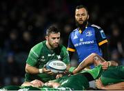 1 January 2023; Caolin Blade of Connacht feeds the scrum watched by Jamison Gibson-Park of Leinster during the United Rugby Championship between Leinster and Connacht at RDS Arena in Dublin. Photo by Harry Murphy/Sportsfile