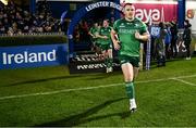 1 January 2023; Peter Dooley of Connacht runs out before the United Rugby Championship between Leinster and Connacht at RDS Arena in Dublin. Photo by Harry Murphy/Sportsfile