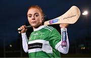 4 January 2023; Kirsty Laverty of Brídíní Óga, Antrim, pictured today ahead of the AIB Camogie All-Ireland Junior A Club Championship Final, which takes place this Saturday, January 7th at 2.00pm at Coralstown Kinnegad GAA. The AIB Camogie All-Ireland Club Championships features some of #TheToughest players from communities all across Ireland. It is these very communities that the players represent that make the AIB Camogie All-Ireland Club Championships unique. Now in its 10th year supporting the Camogie Club Championships, AIB is extremely proud to once again celebrate the communities that play such a role in sustaining our national games. Photo by Sam Barnes/Sportsfile