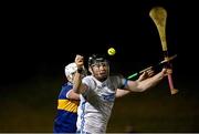 3 January 2023; DJ Foran of Waterford in action against Michael Breen of Tipperary during the Co-Op Superstores Munster Hurling League Group 1 match between Waterford and Tipperary at Mallow GAA Sports Complex in Cork. Photo by Eóin Noonan/Sportsfile