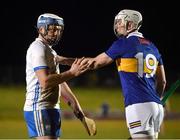 3 January 2023; Stephen Bennett of Waterford and Seamus Kennedy of Tipperary tussle during the Co-Op Superstores Munster Hurling League Group 1 match between Waterford and Tipperary at Mallow GAA Sports Complex in Cork. Photo by Eóin Noonan/Sportsfile
