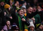 18 December 2022; A Dunloy Cuchullains  supporter celebrates during the AIB GAA Hurling All-Ireland Senior Club Championship Semi-Final match between Dunloy Cuchullains of Antrim and St Thomas of Galway at Croke Park in Dublin. Photo by Sam Barnes/Sportsfile
