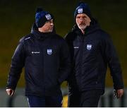 3 January 2023; Waterford selectors Eoin Kelly, left, and Peter Queally during the Co-Op Superstores Munster Hurling League Group 1 match between Waterford and Tipperary Mallow GAA Sports Complex in Cork. Photo by Eóin Noonan/Sportsfile