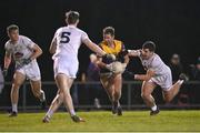 4 January 2023; Ben Brosnan of Wexford is fouled by Michael Joyce of Kildare during the O'Byrne Cup Group A Round 1 match between Wexford and Kildare at St Patrick's Park in Enniscorthy, Wexford. Photo by Piaras Ó Mídheach/Sportsfile