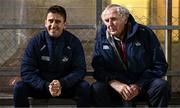 4 January 2023; Cork performance coach Rob Heffernan, left, with Dr Con Murphy before the McGrath Cup Group A match between Cork and Kerry at Páirc Ui Rinn in Cork. Photo by Eóin Noonan/Sportsfile